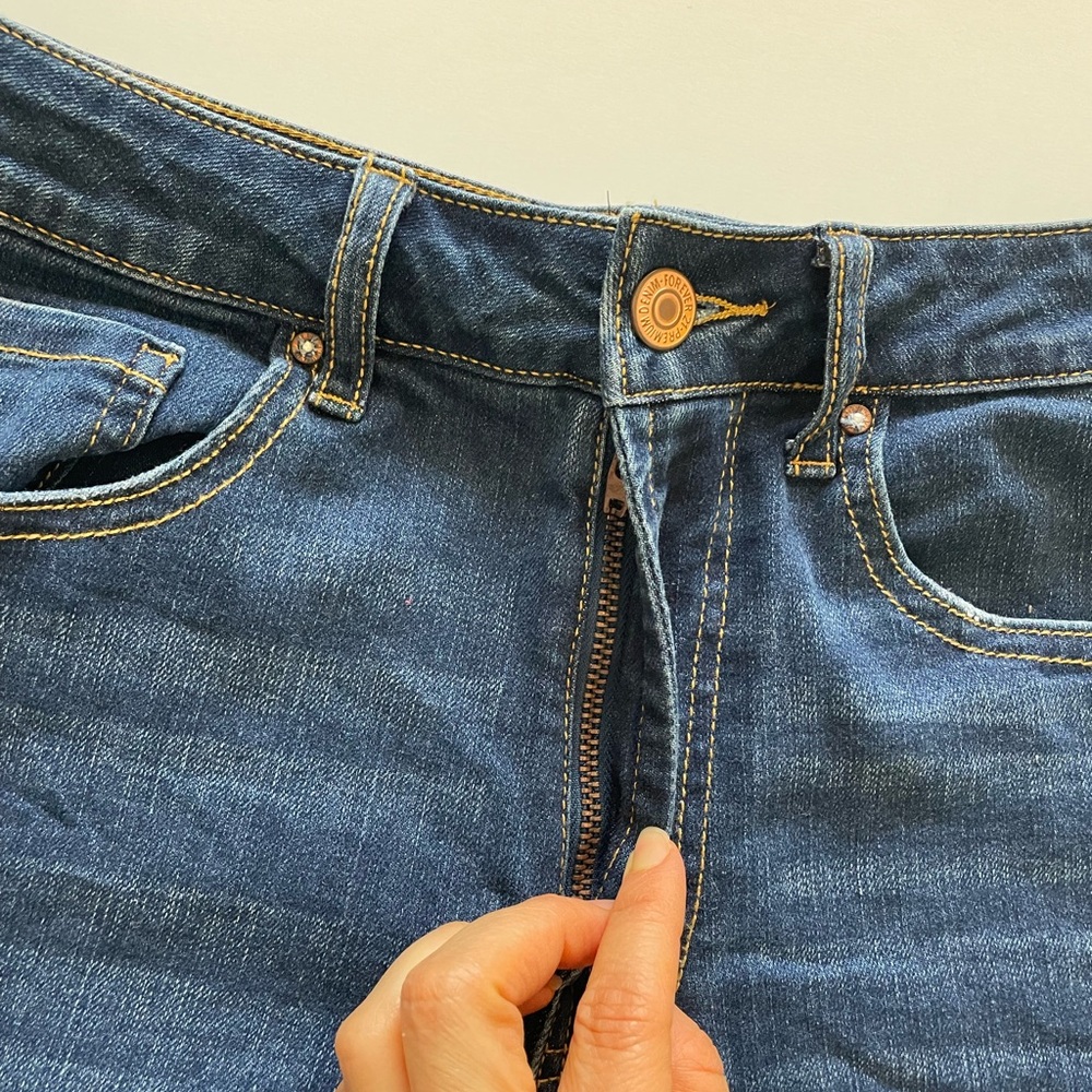 Denim high rise shorts - Picture 5 of 7